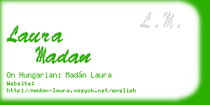 laura madan business card